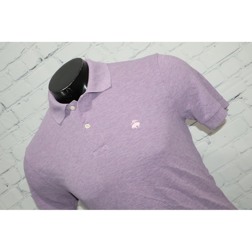 Brooks Brothers Golf Polo Men Small Purple Original Fit Supima Cotton